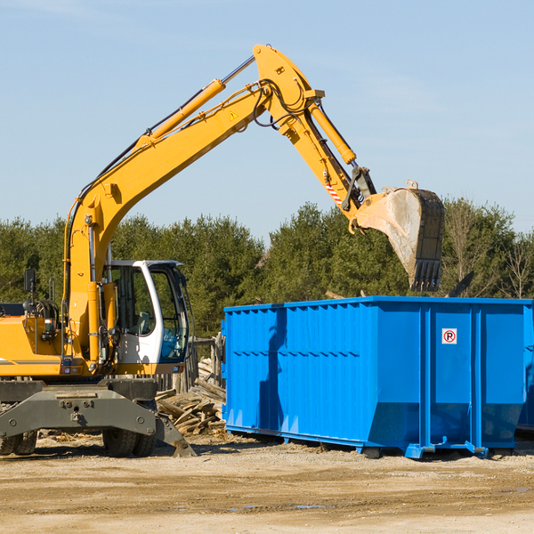 can i choose the location where the residential dumpster will be placed in Carroll IA